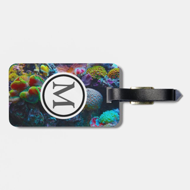 Etiqueta Para Maletas Coral (Atrás Horizontal)