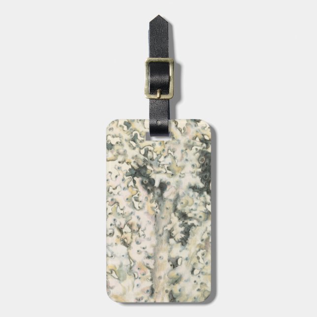 Etiqueta Para Maletas Coral de acuarela antigua (Frente Vertical)