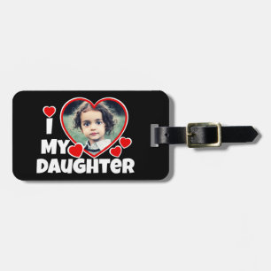 Etiqueta Para Maletas Corazón de mi hija foto personalizada