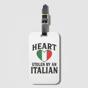 Etiqueta Para Maletas Corazón robado por un italiano