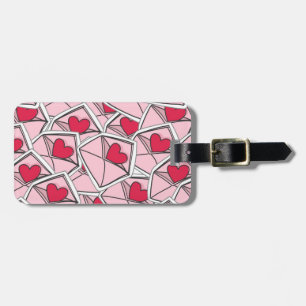 Etiqueta Para Maletas Corazones de San Valentín en sobres