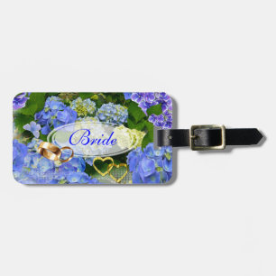 Etiqueta Para Maletas Corazones e hidránguas