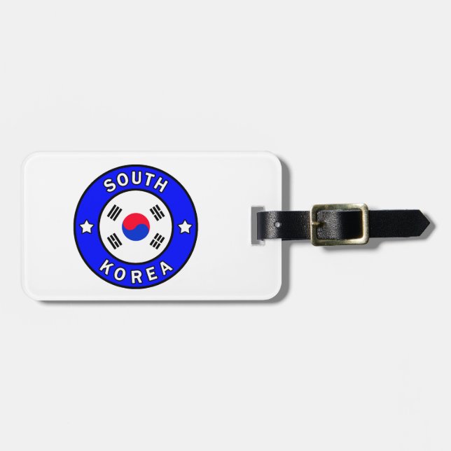 Etiqueta Para Maletas Corea del Sur (Frente Horizontal)