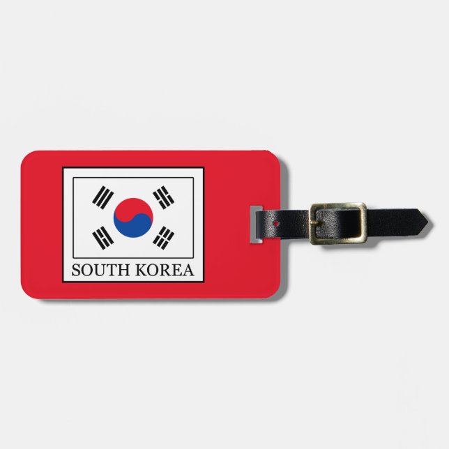 Etiqueta Para Maletas Corea del Sur (Frente Horizontal)