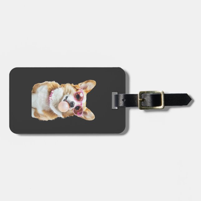 Etiqueta Para Maletas Corgi    (Frente Horizontal)