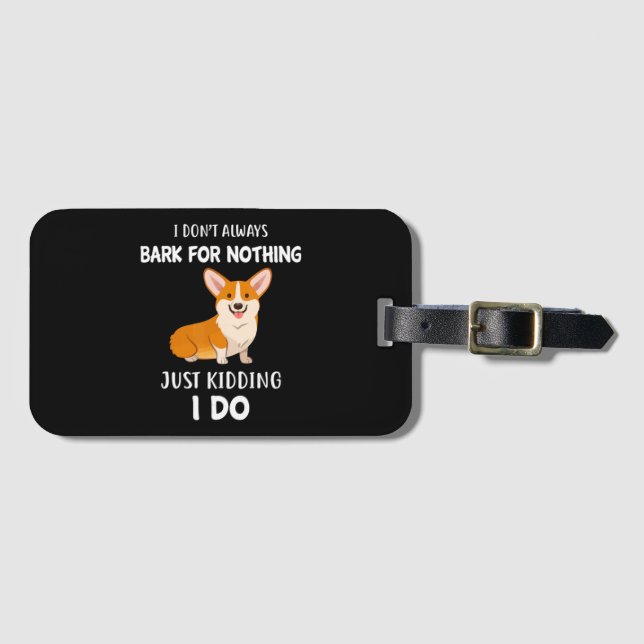 Etiqueta Para Maletas Corgi (Anverso horizontal)