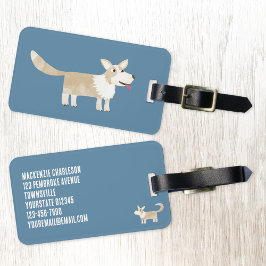 Etiqueta Para Maletas Corgi Dog