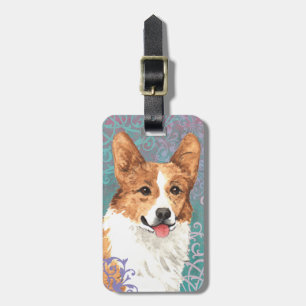 Etiqueta Para Maletas Corgi elegante Galés del Pembroke