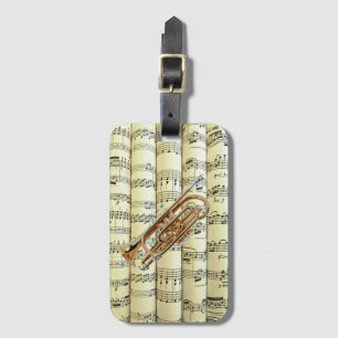 Etiqueta Para Maletas Cornet On Rolling Sheet Music ~