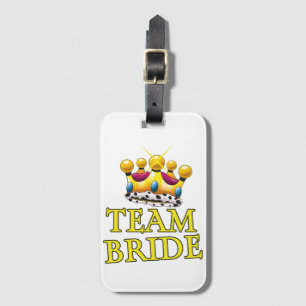 Etiqueta Para Maletas Corona de Team Bride boda