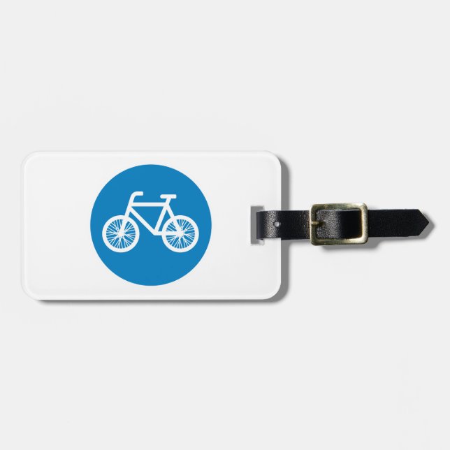 Etiqueta Para Maletas Correr en bicicleta (Frente Horizontal)