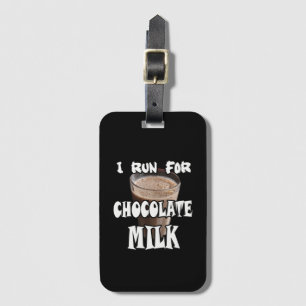 Etiqueta Para Maletas Corro por Leche de Chocolate Corriendo