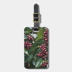 Etiqueta Para Maletas **"Cosecha en flor: granos de café en el árbol"**