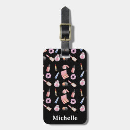 Etiqueta Para Maletas Cosmetología del patrón de cosméticos de maquillaj