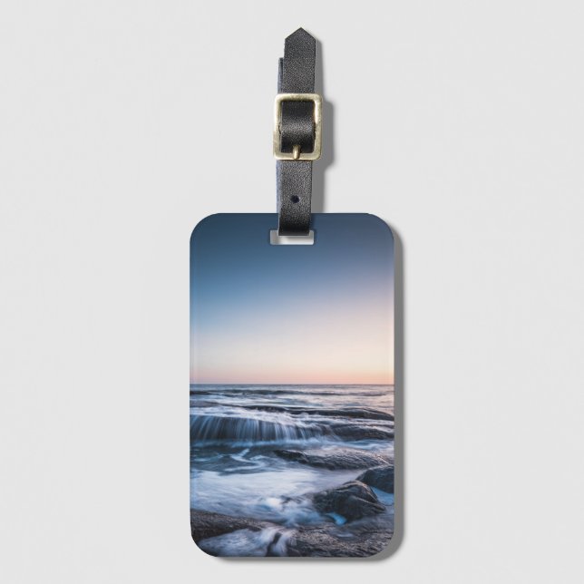 Etiqueta Para Maletas Costa de Lofoten Noruega (Anverso vertical)