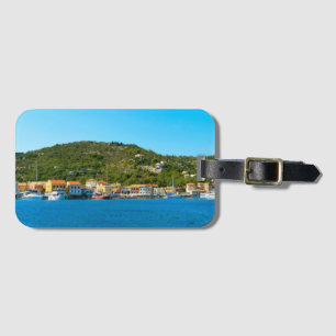 Etiqueta Para Maletas Costa del puerto de Antipaxos