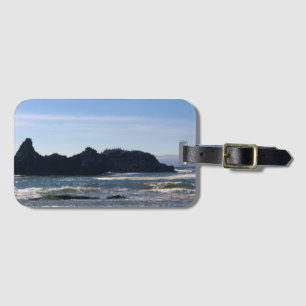 Etiqueta Para Maletas Costa en la roca del foco, Oregón