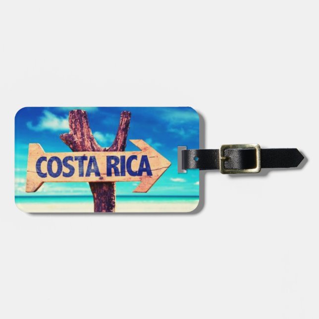Etiqueta Para Maletas Costa Rica (Frente Horizontal)