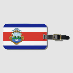 Etiqueta Para Maletas Costa Rica (escudo de armas/bandera)