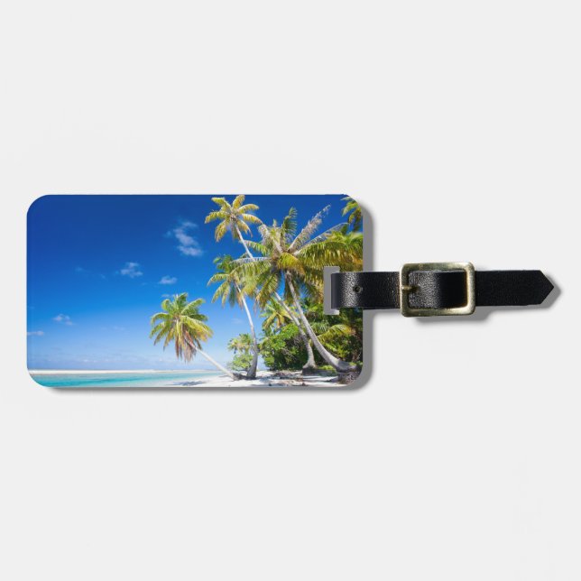 Etiqueta Para Maletas Costa tropical (Frente Horizontal)
