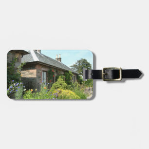 Etiqueta Para Maletas Cottage Inglés II con Jardín de Flores Fotografía