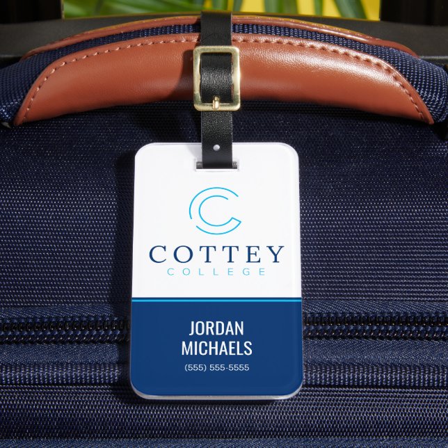 Etiqueta Para Maletas Cottey College (Anverso In situ 2)