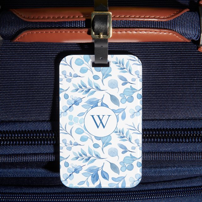 Etiqueta Para Maletas Country Foliage Blue and White (Subido por el creador)