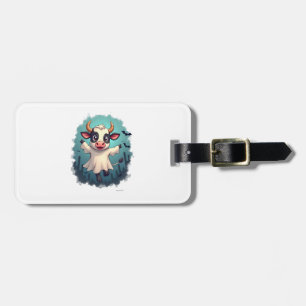 Etiqueta Para Maletas Cow Ghost Boo-levard