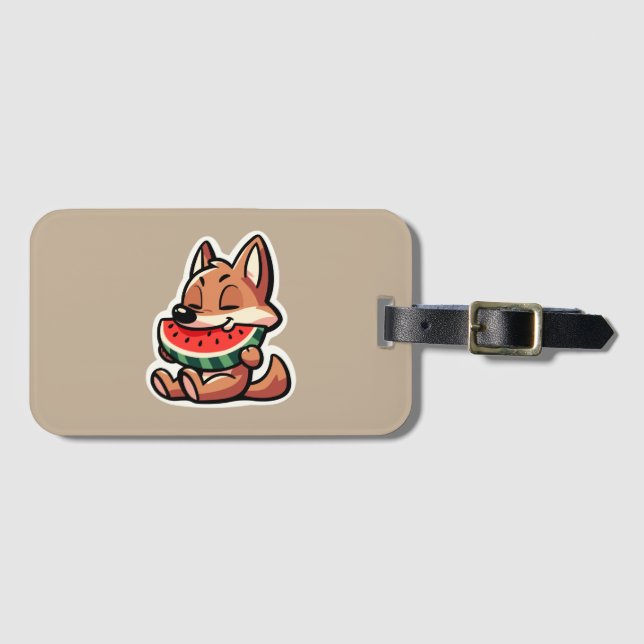 Etiqueta Para Maletas Coyote Watermelon (Anverso horizontal)