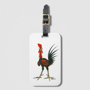 Etiqueta Para Maletas Crazy Rooster