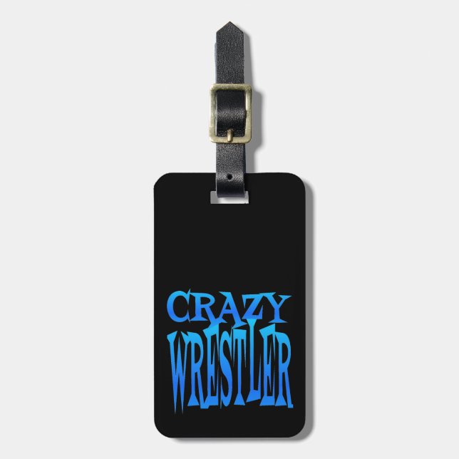 Etiqueta Para Maletas Crazy Wrestler (Frente Vertical)