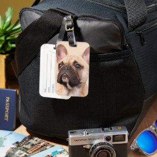 Etiqueta Para Maletas Crea tu propia foto personalizada de tu mascota