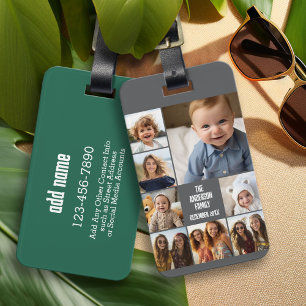 Etiqueta Para Maletas Crea un collage de fotos personalizado con 8 fotos