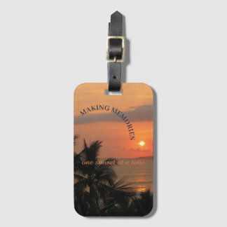 Etiqueta Para Maletas Creando Recuerdos, Una Puesta de Sol a la Vez, Eti