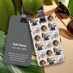 Etiqueta Para Maletas Crear un Collage de fotos Personalizado con 3 foto