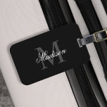 Etiqueta Para Maletas Crear un nombre personalizado caligrafía monográfi<br><div class="desc">Crea tu propia etiqueta de equipaje personalizada con tu nombre y monograma personalizados. Para editar esta plantilla de diseño, simplemente edite los campos de texto como se muestra arriba. Puede agregar fácilmente más texto o imágenes, fuentes personalizares y colores. ¡Trátese o haga el regalo perfecto para su familia y amigos!...</div>
