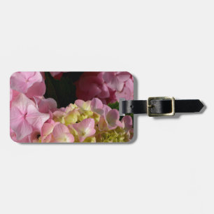 Etiqueta Para Maletas Crema rosa Hydrangeas amarillo rosa verde floral