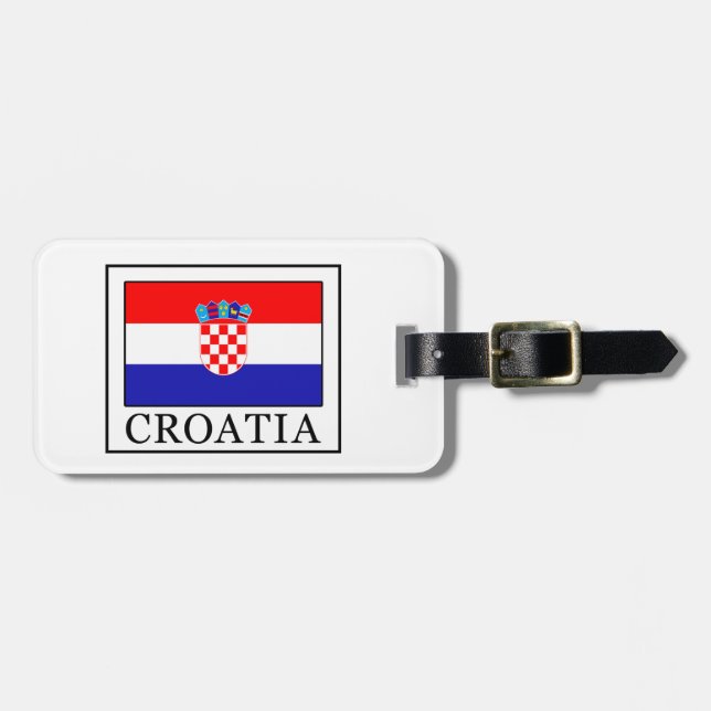 Etiqueta Para Maletas Croacia (Frente Horizontal)