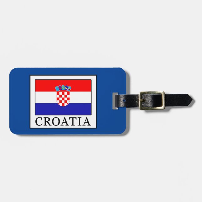 Etiqueta Para Maletas Croacia (Frente Horizontal)