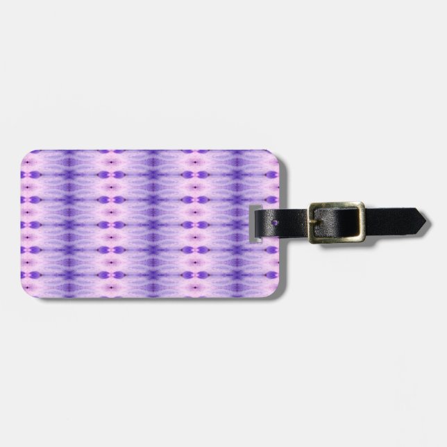 Etiqueta Para Maletas Crocus Ikat 5 Sangria (Frente Horizontal)
