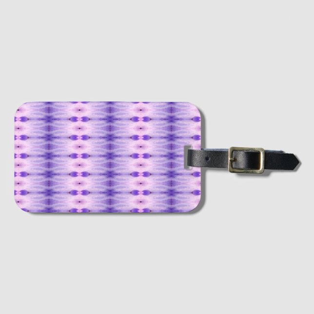 Etiqueta Para Maletas Crocus Ikat 5 Sangria (Anverso horizontal)