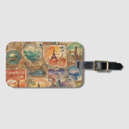 Etiqueta Para Maletas Crónicas de Wanderlust: Estampillas de viaje de es