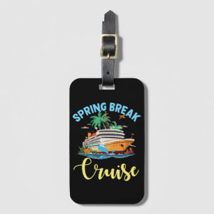 Etiqueta Para Maletas Crucero de vacaciones de primavera