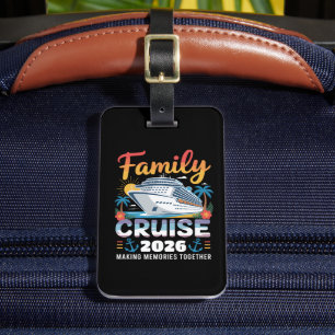 Etiqueta Para Maletas Crucero Familiar Vacaciones 2026 Viaje Familiar a