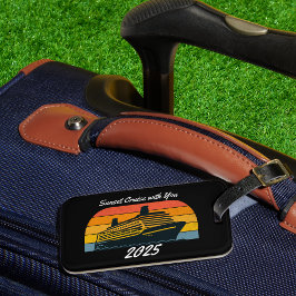 Etiqueta Para Maletas Cruceros Black SUNSET con usted