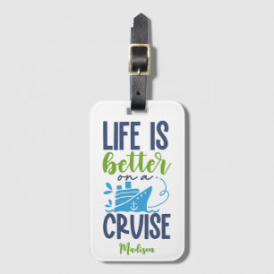 Etiqueta Para Maletas Cruceros de nombres personalizados