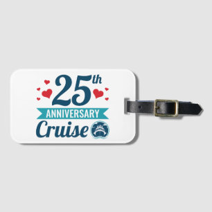Etiqueta Para Maletas Cruceros por el 25 aniversario
