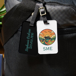 Etiqueta Para Maletas Cruise Luggage Tag - Ocean Sunset Design