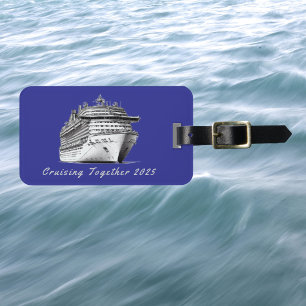 Etiqueta Para Maletas Cruising Together Blue Personalizar