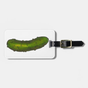 Etiqueta Para Maletas Crunchy Green Kosher Deli Dill Pickle Foodie